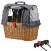 Klickfix Doggy Basket Plus Für Racktime Mit Wetterschutz -Fahrradersatzteile asista doggy basket racktime wetterschutz 240138 ab