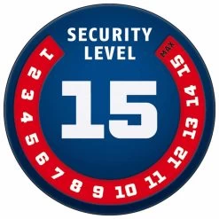 Abus Schloss Granit CityChain X-Plus 1060/140 Fahrrad-Kettenschloss -Fahrradersatzteile level15 1