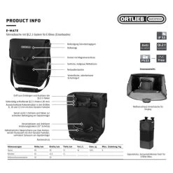Ortlieb E-Mate E-Bike-Packtasche -Fahrradersatzteile ortlieb e mate e bike packtasche 2022 303167 f