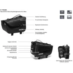 Ortlieb E-Trunk E-Bike-Gepäckträgertasche -Fahrradersatzteile ortlieb e trunk e bike gepaecktraegertasche schwarz 2021 308409 c