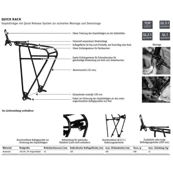 Ortlieb Quick Rack Gepäckträger (26"-28") 9 Ortlieb Quick Rack Gepäckträger (26"-28") - Image 7