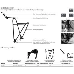 Ortlieb Quick Rack Light Gepäckträger (26"-28") -Fahrradersatzteile ortlieb quick rack light gepaecktraeger 2022 311037 g