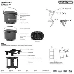 Ortlieb Up-Town Rack City Gepäckträgerkorb -Fahrradersatzteile ortlieb up town rack city gepaecktraegerkorb 2022 p 308406 1