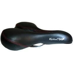P&P Küstentour Ergonomischer Fahrradsattel Schwarz-Rot