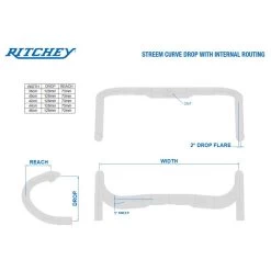Ritchey WCS Streem Rennradlenker Interne Zugverlegung -Fahrradersatzteile ritchey wcs streem rennradlenker 2022 308935 f