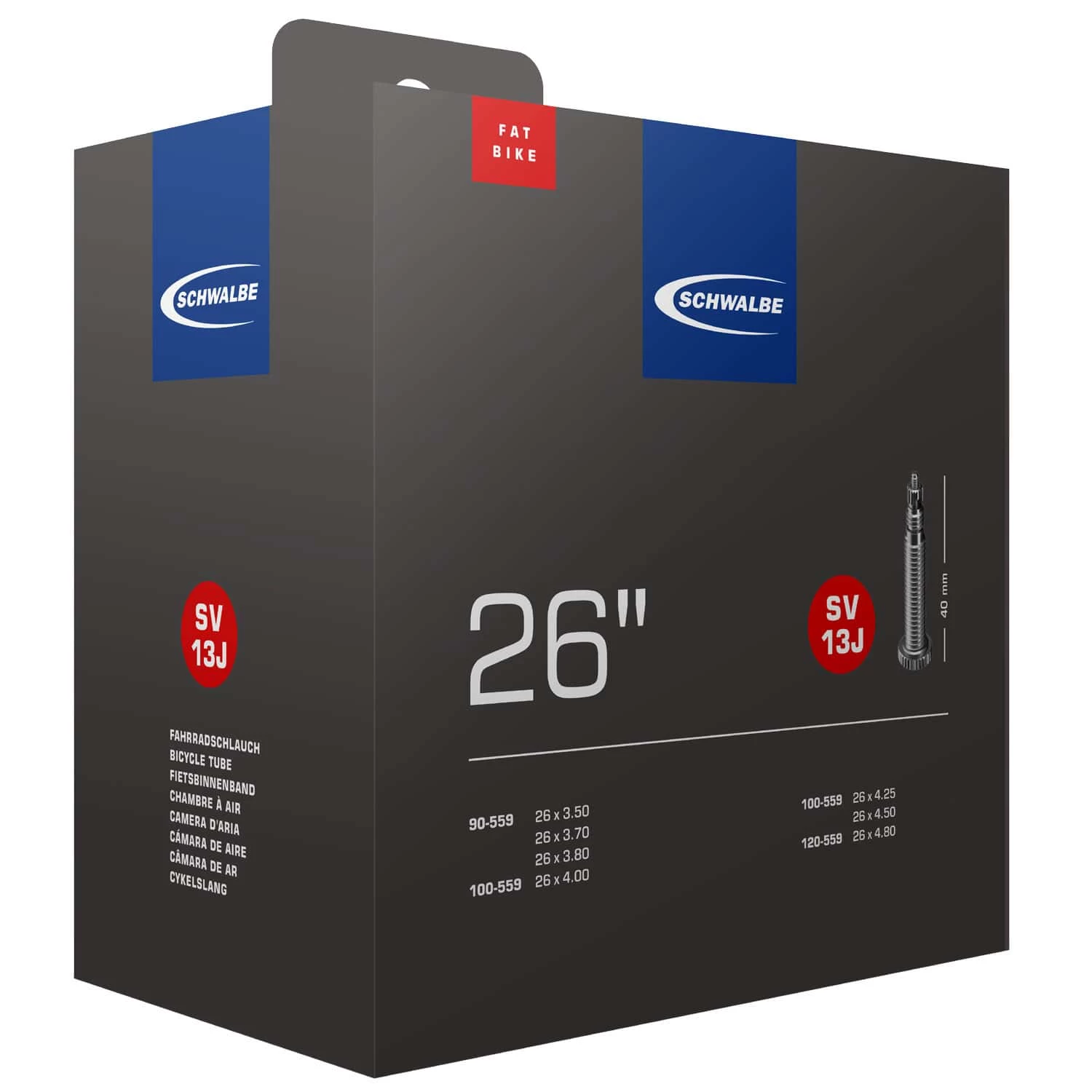 Schwalbe SV 13J Fatbike-Schlauch (26") 3 Schwalbe SV 13J Fatbike-Schlauch (26")