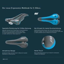 Selle SMP E-TRK E-Bike-Trekking-Sattel -Fahrradersatzteile selle smp e trk e bike sattel 2021 307499 e